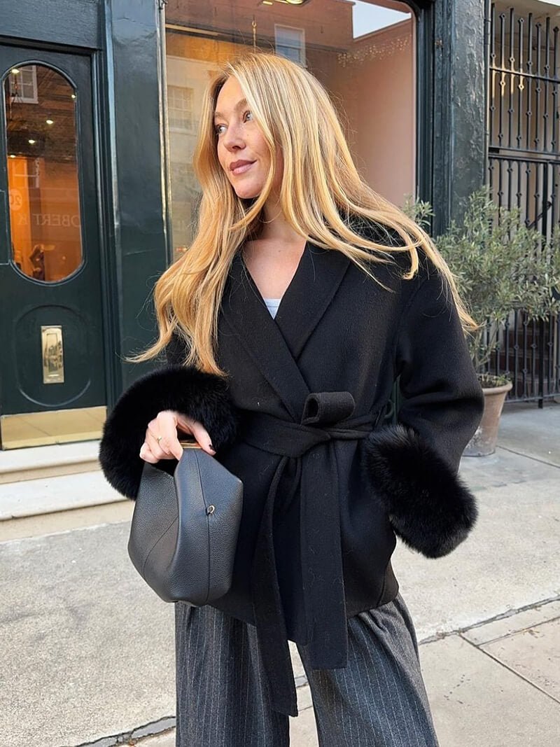 Grace | Eleganter Kunstpelzmantel für Damen Winter