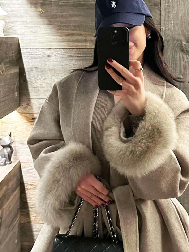 Grace | Eleganter Kunstpelzmantel für Damen Winter