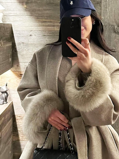 Grace | Eleganter Kunstpelzmantel für Damen Winter