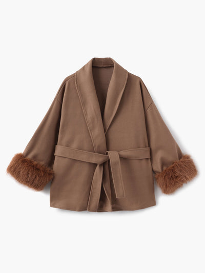 Grace | Eleganter Kunstpelzmantel für Damen Winter