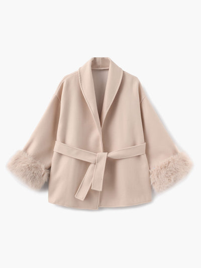 Grace | Eleganter Kunstpelzmantel für Damen Winter