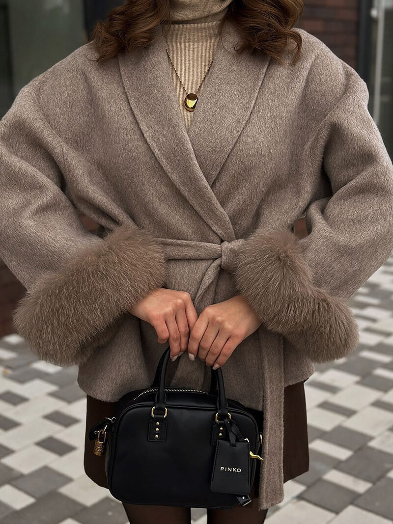 Grace | Eleganter Kunstpelzmantel für Damen Winter