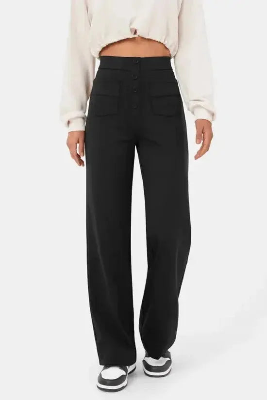 Hannah | Elegante Stoffhose für Damen hoch geschnitten
