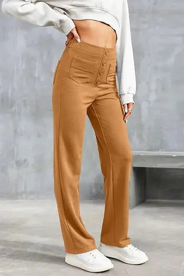 Hannah | Elegante Stoffhose für Damen hoch geschnitten