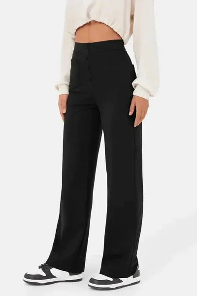 Hannah | Elegante Stoffhose für Damen hoch geschnitten