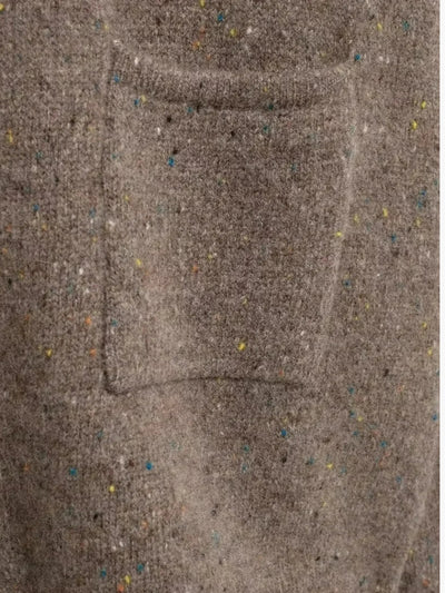 Irma | Elegante Strickjacke für Damen lang mit hohem Kragen