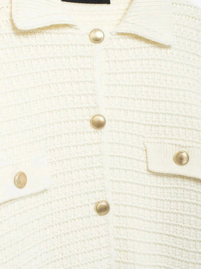 Ivonne | Elegante Strickjacke für Damen mit Knopfleiste