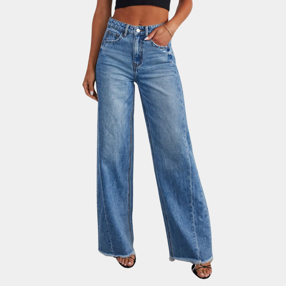 Jenny | Lässige High-Waist-Jeans für Damen weit