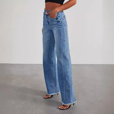 Jenny | Lässige High-Waist-Jeans für Damen weit