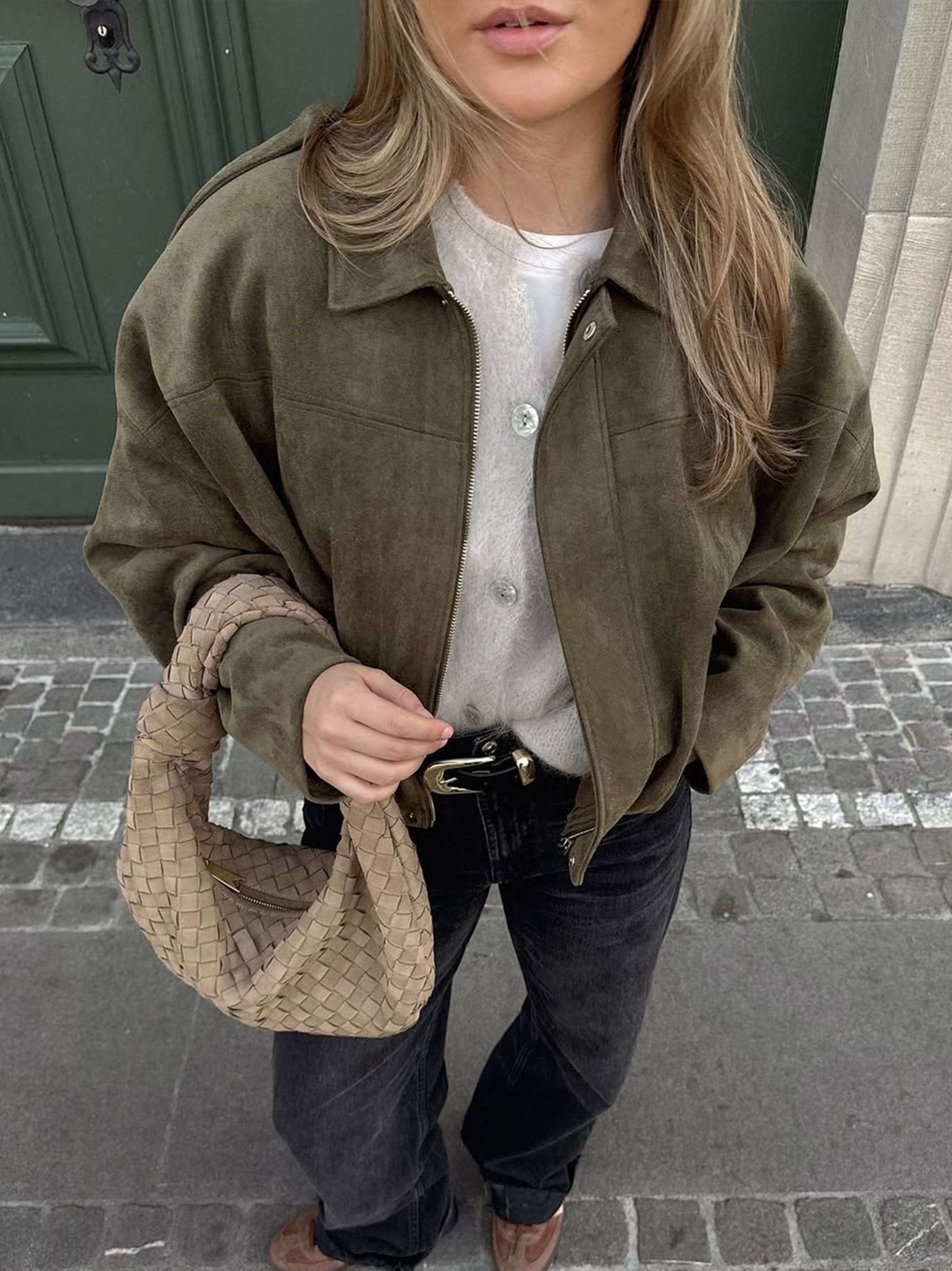 Lara | Lässige Wildlederjacke für Damen elegant
