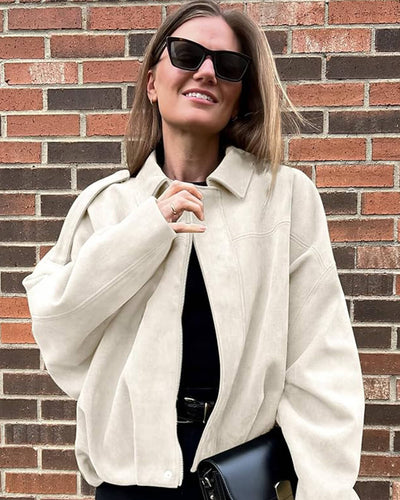 Lara | Lässige Wildlederjacke für Damen elegant