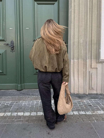 Lara | Lässige Wildlederjacke für Damen elegant
