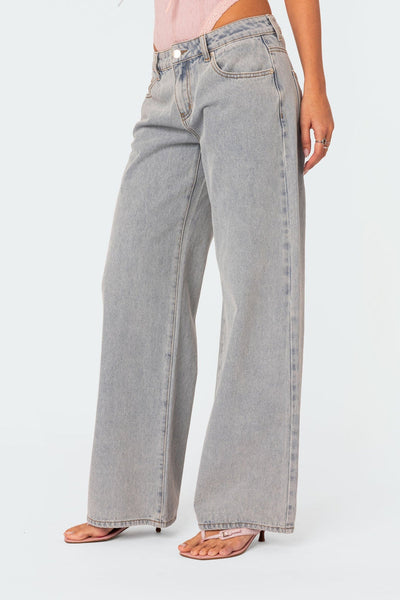 Lena | Stylische Schleifenjeans für Damen elastisch