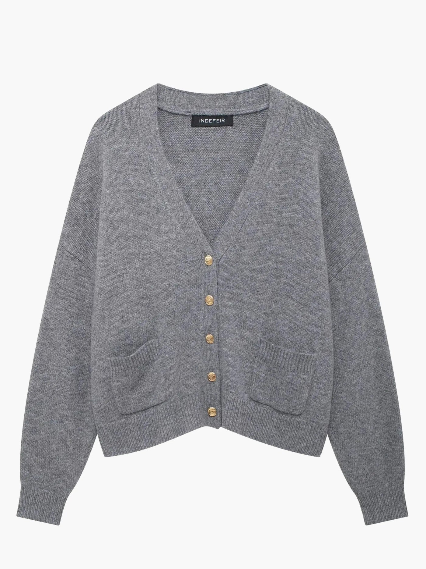 Leona | Elegante Strickjacke für Damen mit V-Ausschnitt