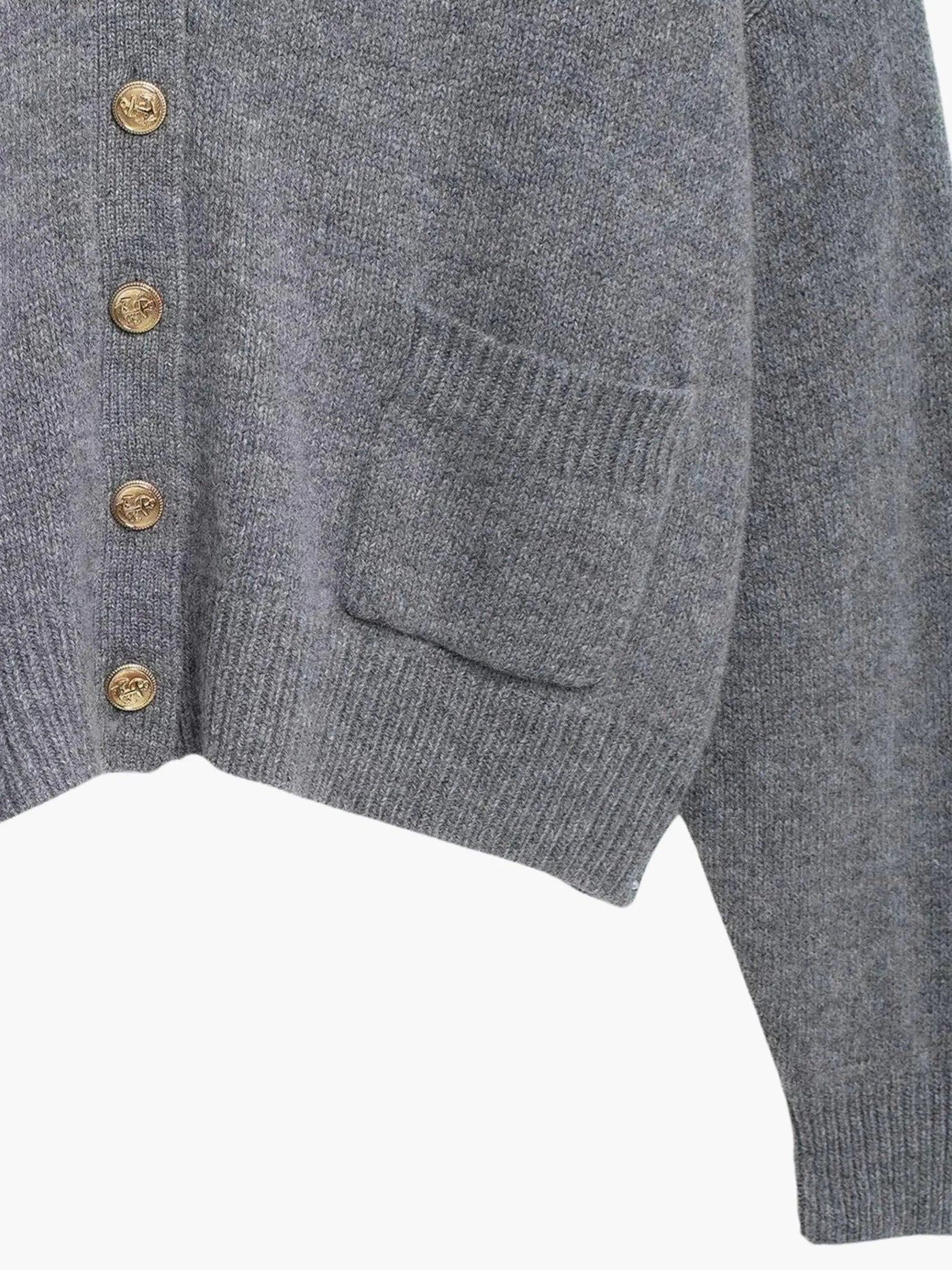 Leona | Elegante Strickjacke für Damen mit V-Ausschnitt