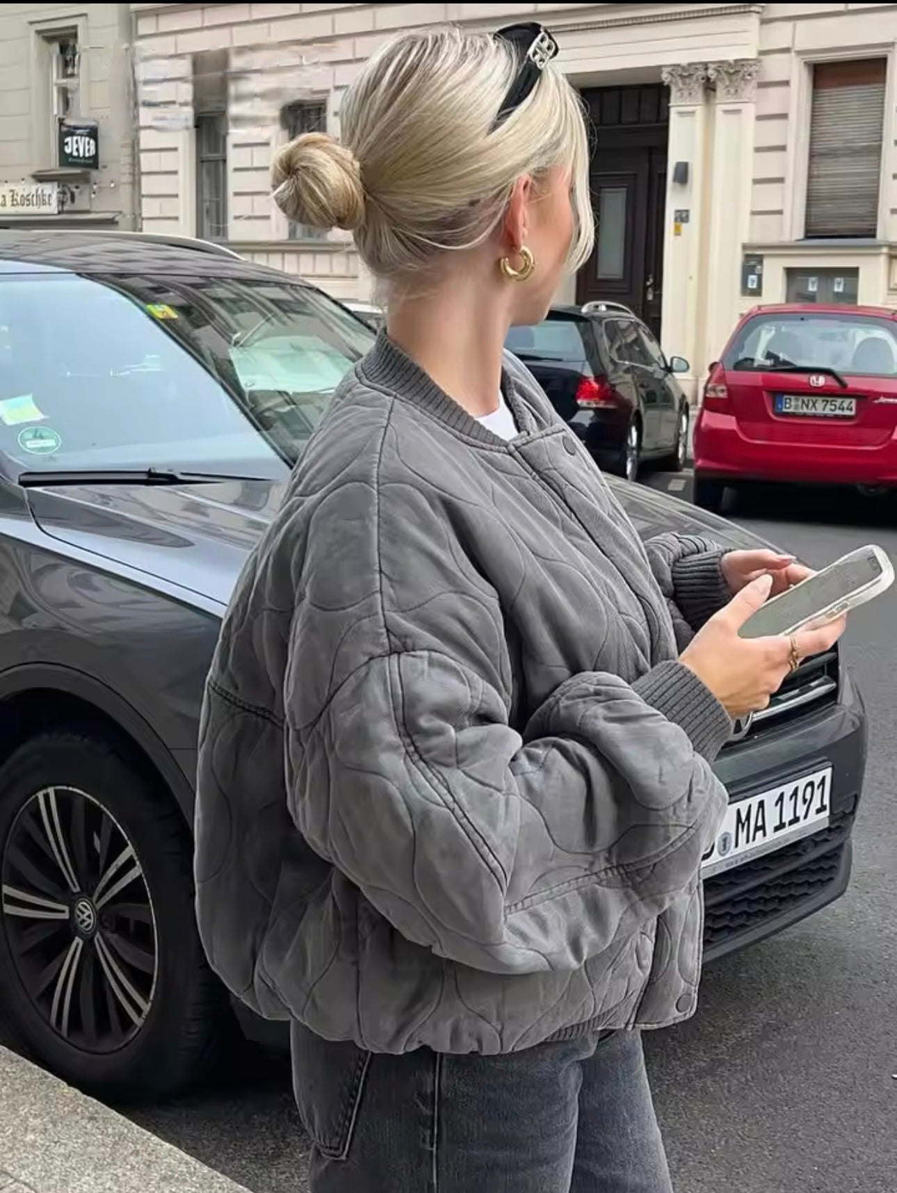 Leona | Lässige Bomberjacke für Damen Oversized
