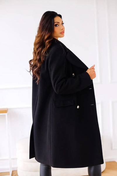 Liva | Eleganter Wollmantel Damen Winter beige
