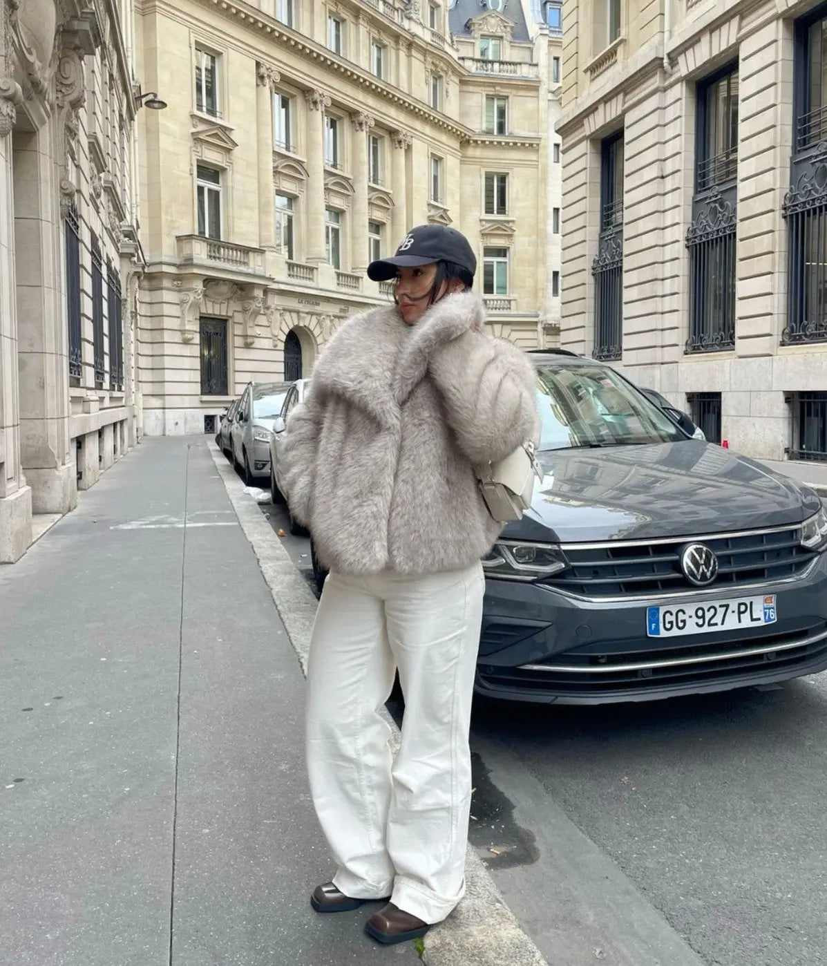 Macy | Stilvolle Kunstfell-Jacke für Damen elegant 8