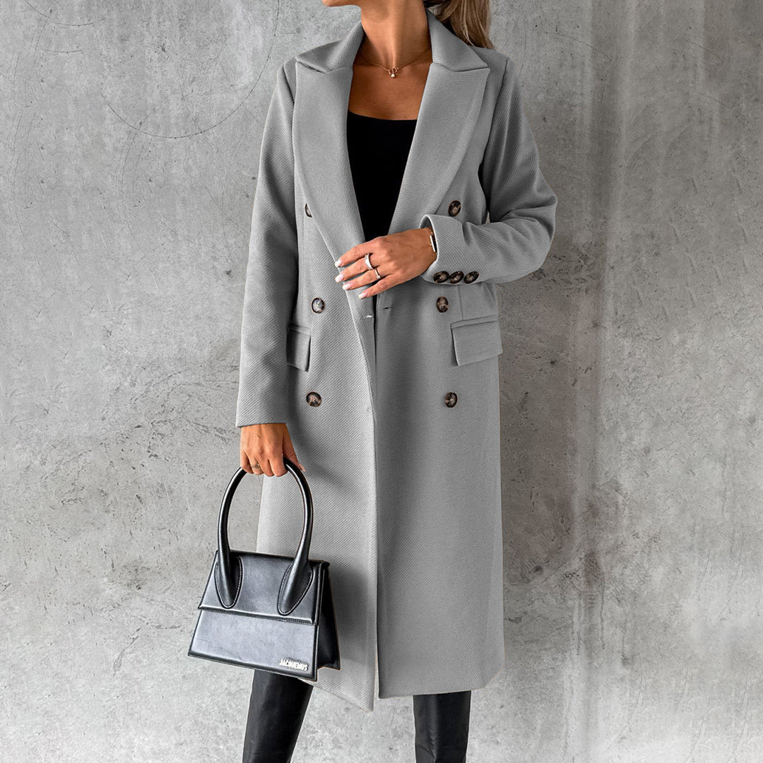 Meret | Eleganter Wintermantel für Damen lang warm