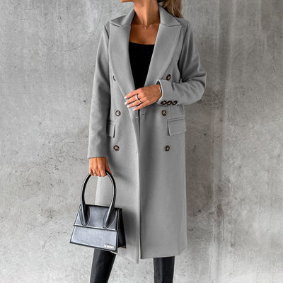 Meret | Eleganter Wintermantel für Damen lang warm