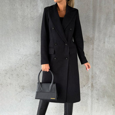 Meret | Eleganter Wintermantel für Damen lang warm