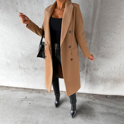 Meret | Eleganter Wintermantel für Damen lang warm