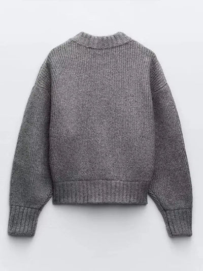 Mia | Elegante Strickjacke Damen lang für Herbst Winter