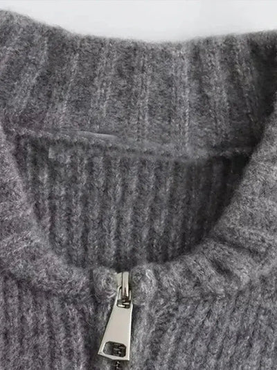 Mia | Elegante Strickjacke Damen lang für Herbst Winter