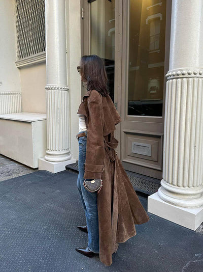 Molly | Eleganter Trenchcoat für Damen Beige mit Gürtel