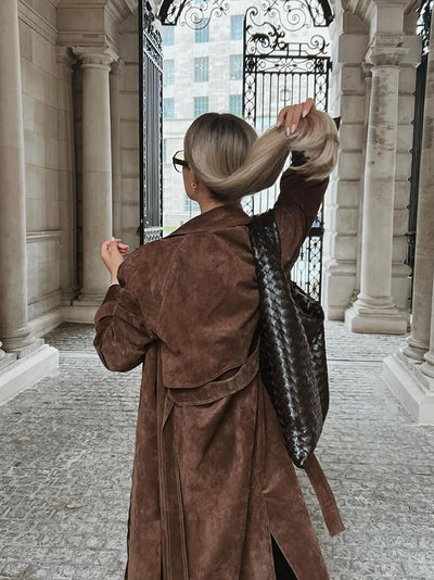 Molly | Eleganter Trenchcoat für Damen Beige mit Gürtel
