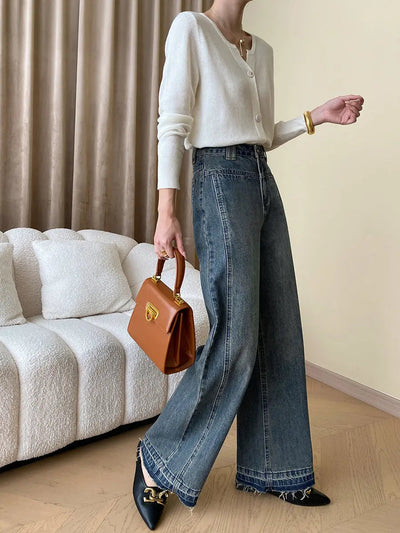 Rina | Elegante Vintage Jeans für Damen weit