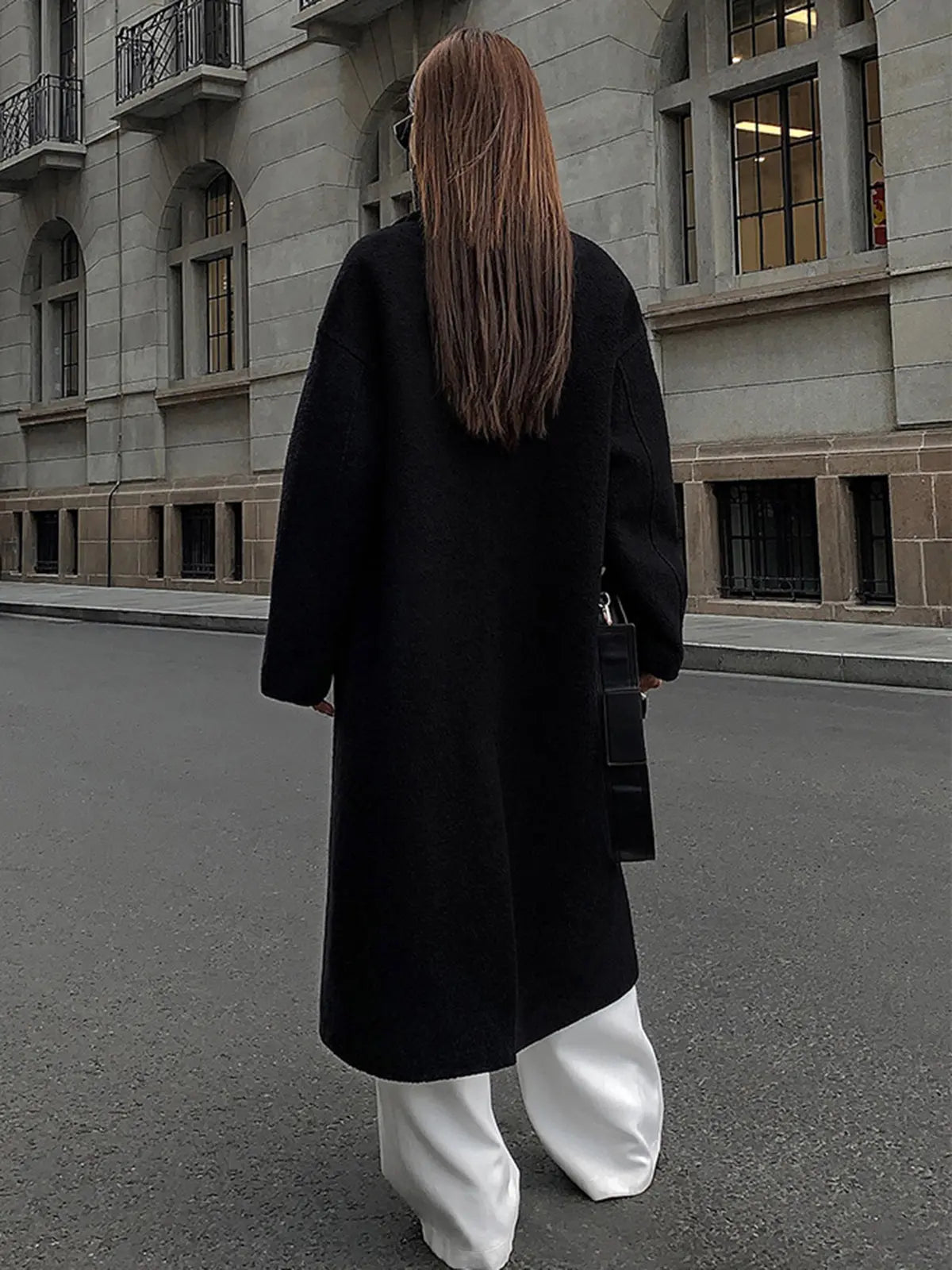 Sabine | Eleganter Wollmantel für Damen Winter lang