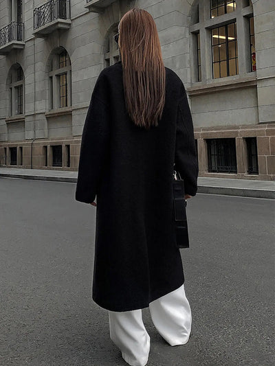 Sabine | Eleganter Wollmantel für Damen Winter lang