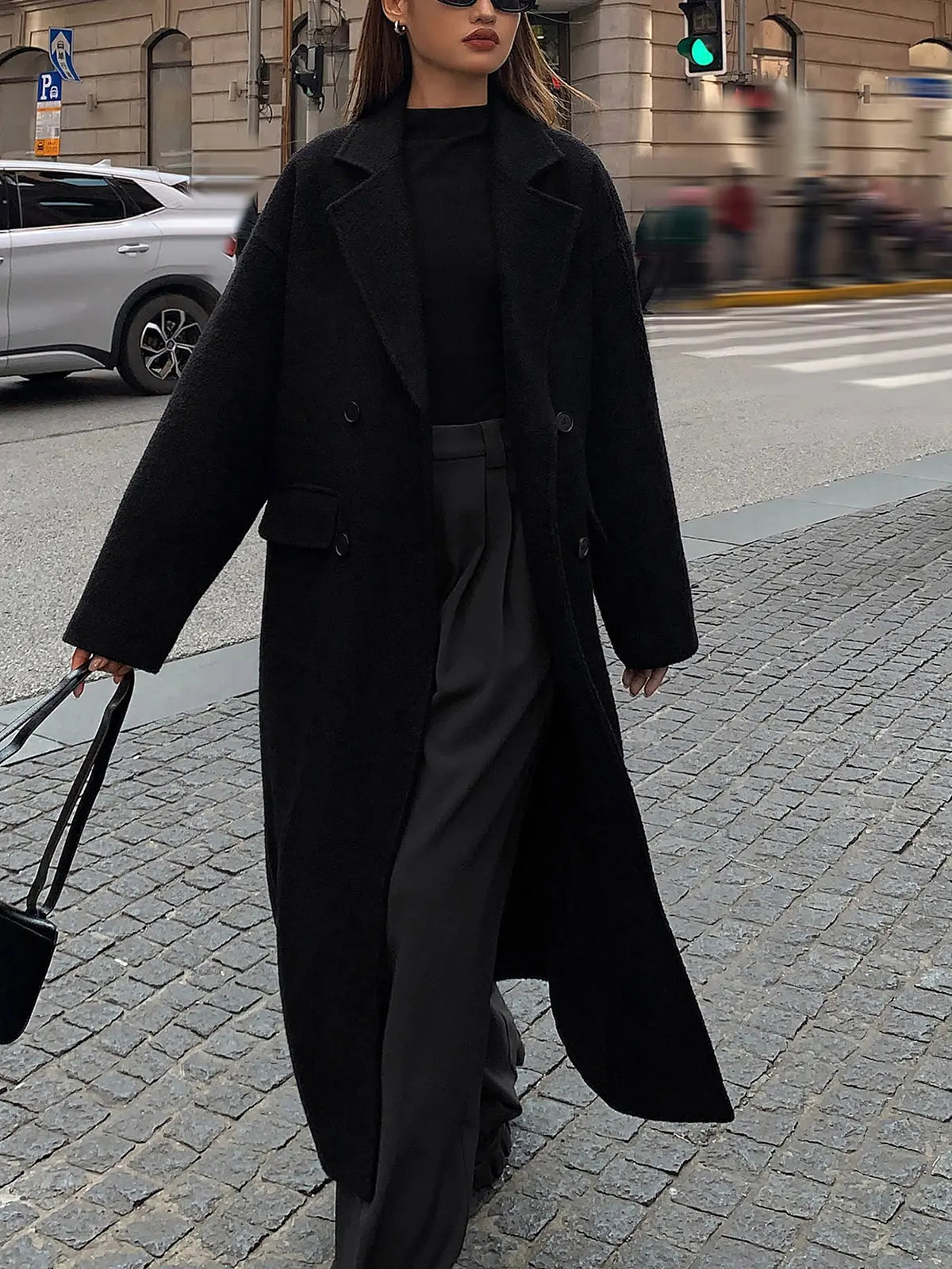 Sabine | Eleganter Wollmantel für Damen Winter lang