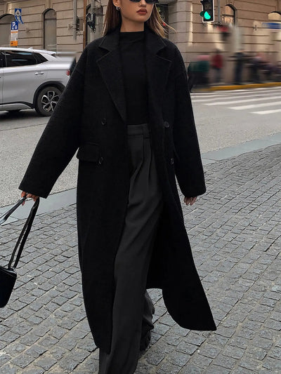 Sabine | Eleganter Wollmantel für Damen Winter lang