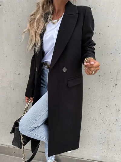 Sarah | Eleganter Damenmantel für Winter lang