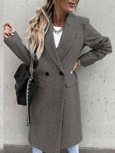 Sarah | Eleganter Damenmantel für Winter lang