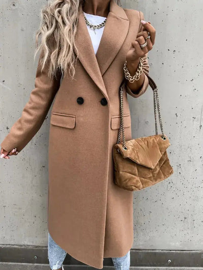 Sarah | Eleganter Damenmantel für Winter lang