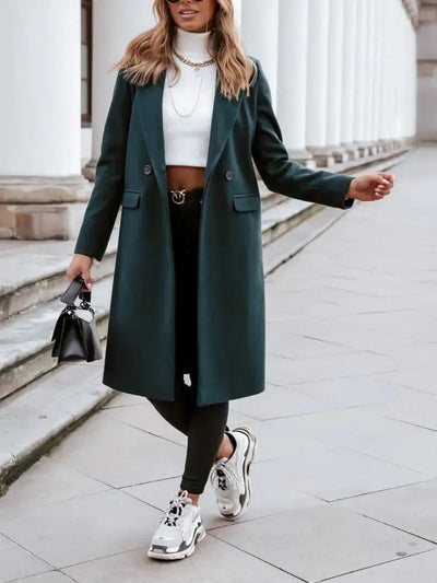 Sarah | Eleganter Damenmantel für Winter lang