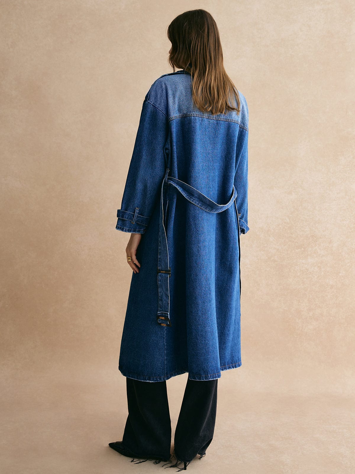Sophie | Lässiger Denim-Trenchcoat für Damen Oversized