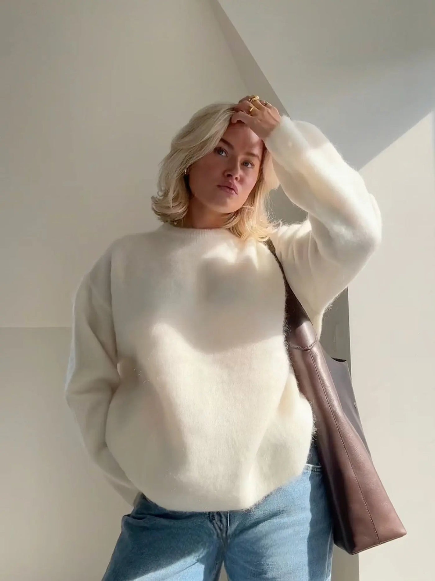 Sophie | Luxuriöser Mohairpullover für Damen elegant
