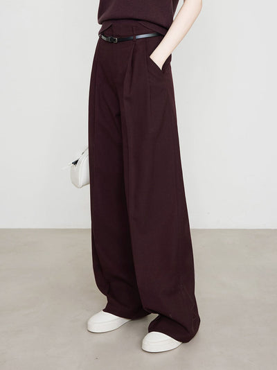 Verena | Elegante Chino Hose für Damen bordeaux Slim Fit
