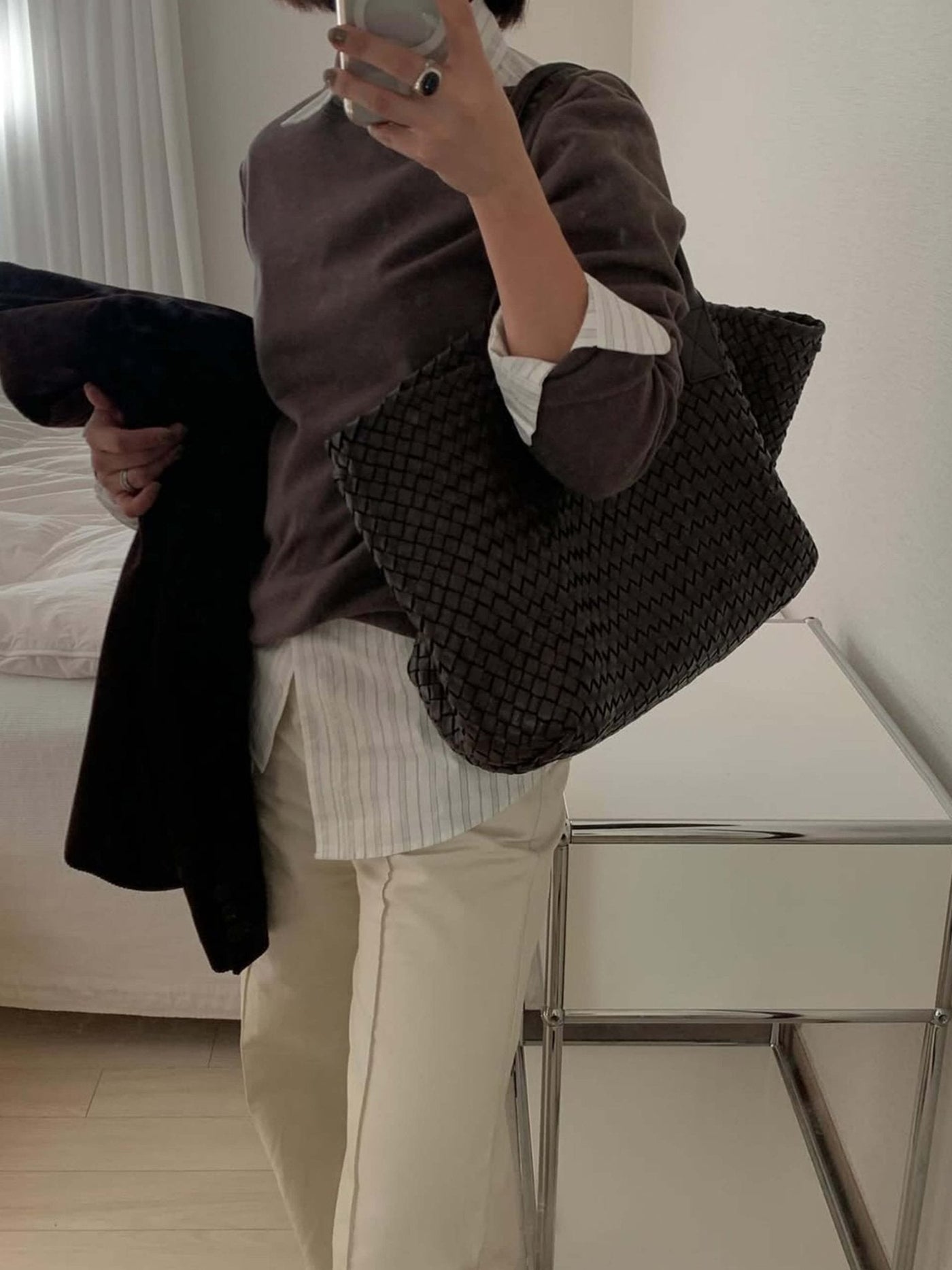 Zarina | Elegante Woven Tasche für Damen vielseitig